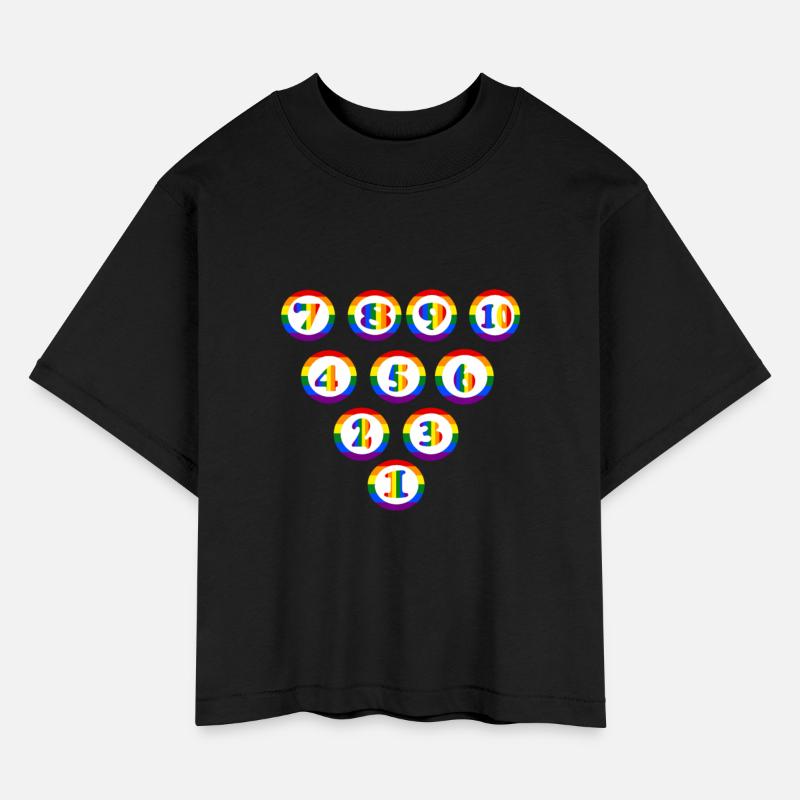 Colorful Bowling Pins Numbers With Raibow colors.