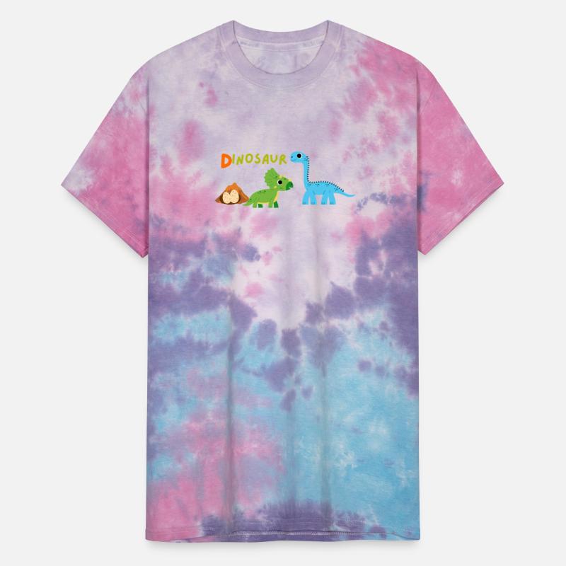 Colorful Dinosaur Family Illustration