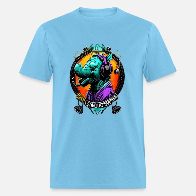 Colorful elephant face