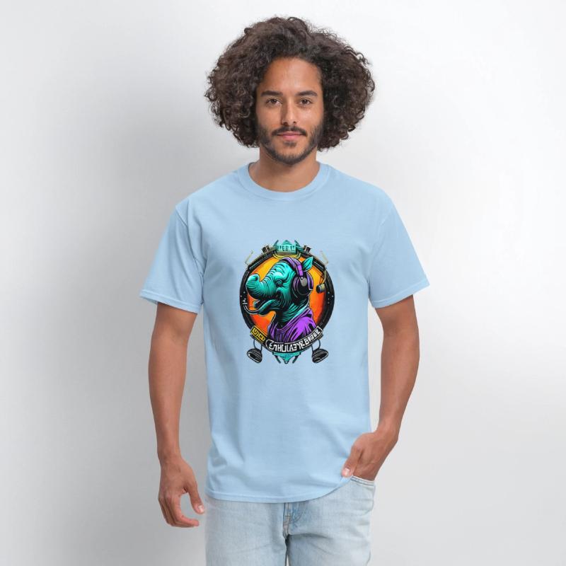 Colorful elephant face