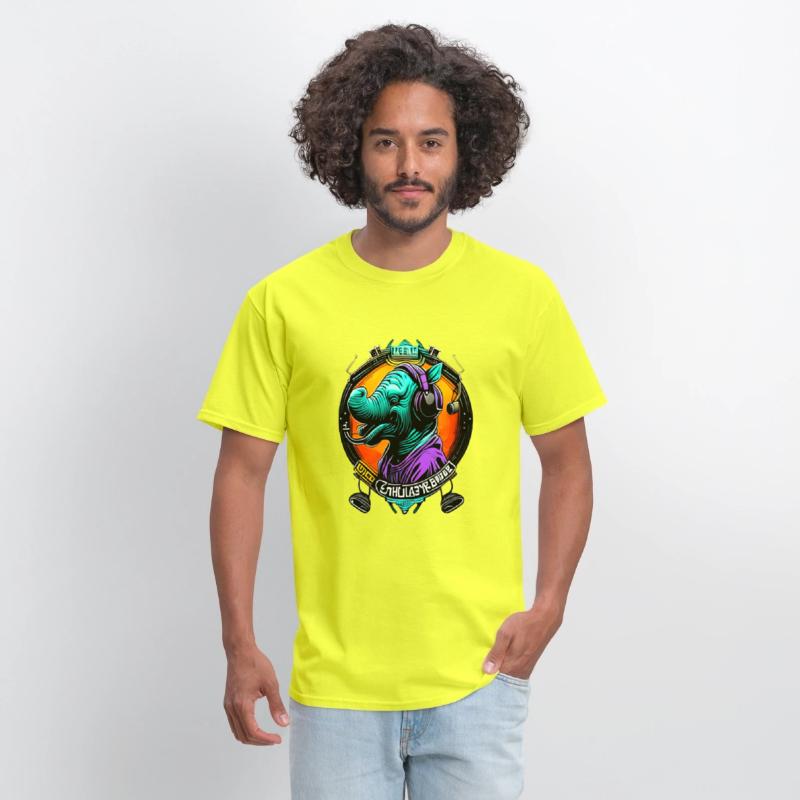 Colorful elephant face