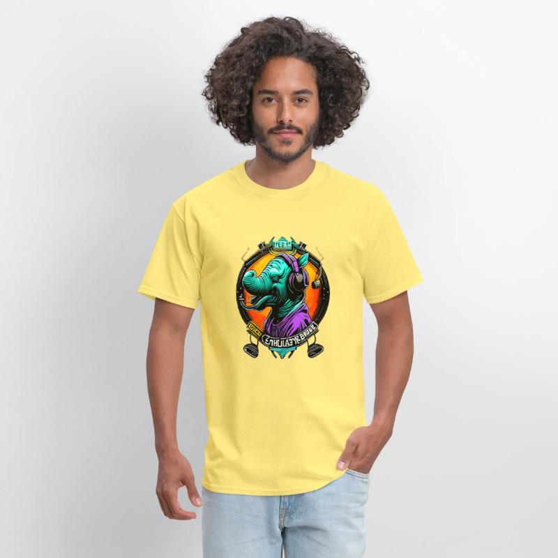 Colorful elephant face