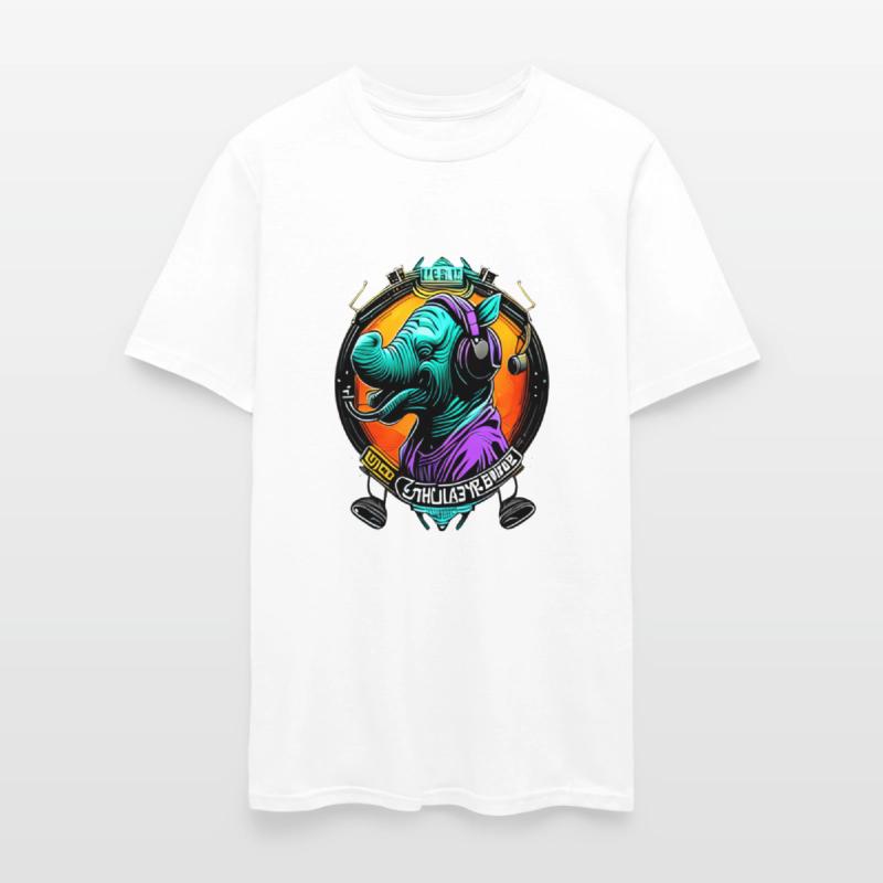 Colorful elephant face