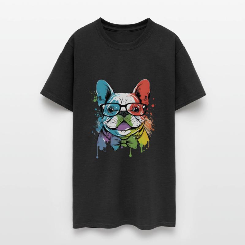 Colorful Kawaii Bulldog Hipster