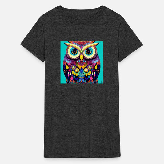 Colorful Owl Portrait Illustration - Bird Lover