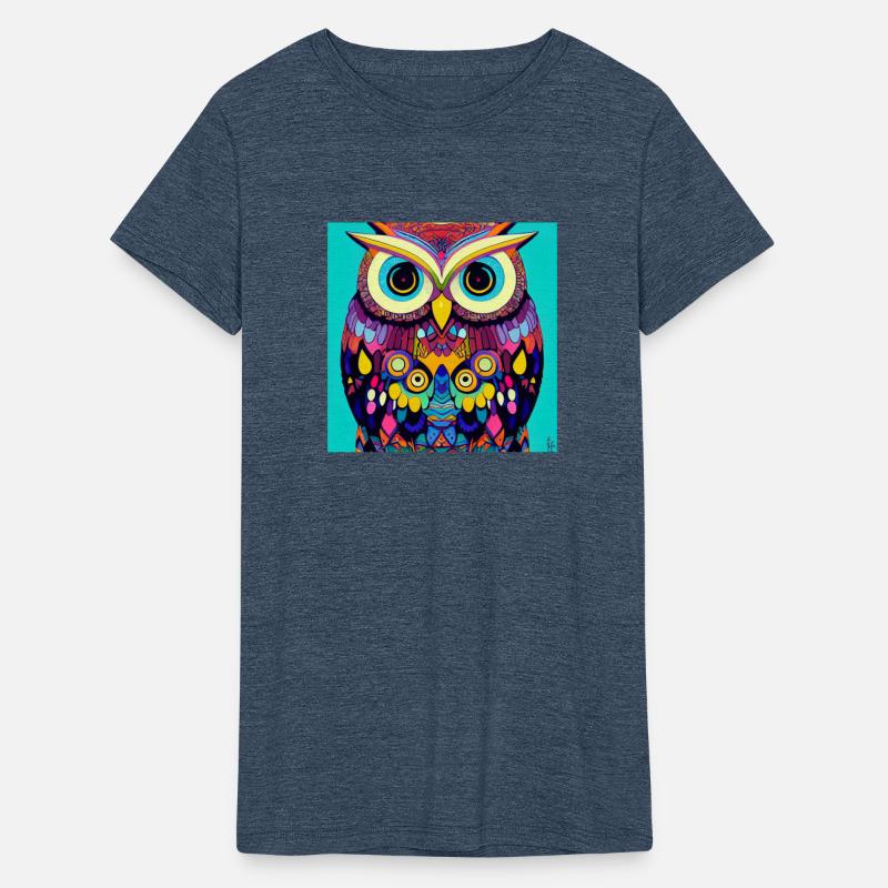 Colorful Owl Portrait Illustration - Bird Lover