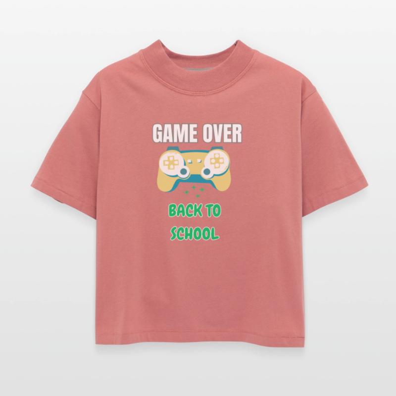 Cool Gamer Back to School T-Shirt – Retro Game Ove