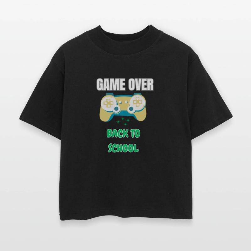 Cool Gamer Back to School T-Shirt – Retro Game Ove