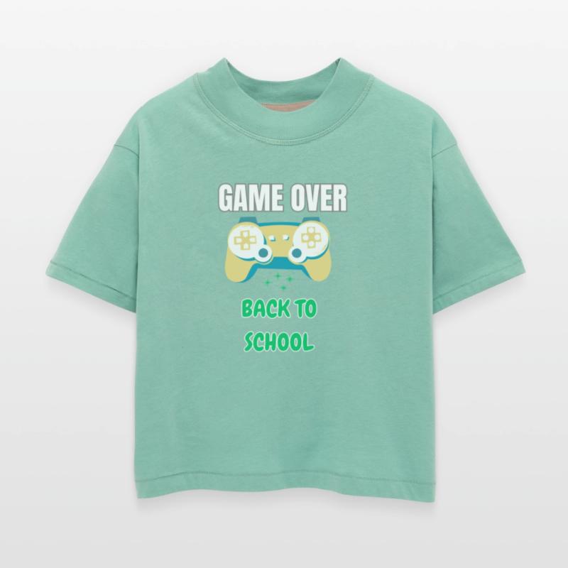 Cool Gamer Back to School T-Shirt – Retro Game Ove