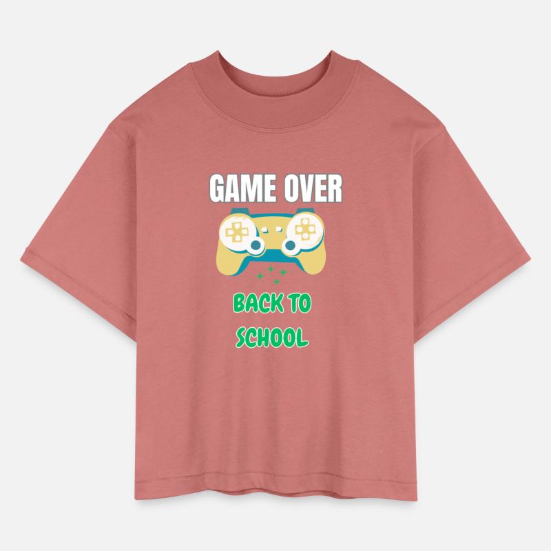 Cool Gamer Back to School T-Shirt – Retro Game Ove