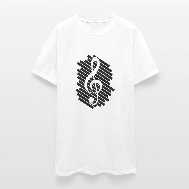 Cool Music Clef Note Lines Stripes Pattern Sound