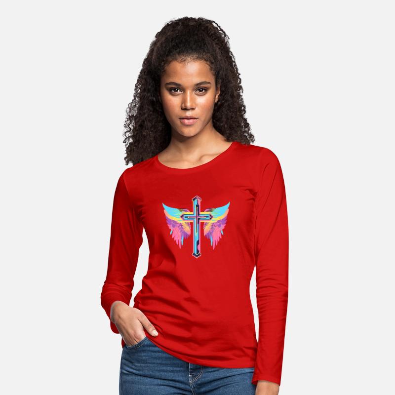Cool Surrealist Cross with Wings D30