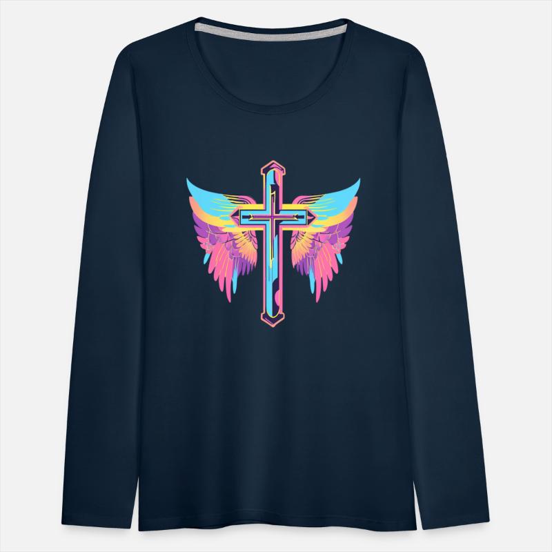 Cool Surrealist Cross with Wings D30
