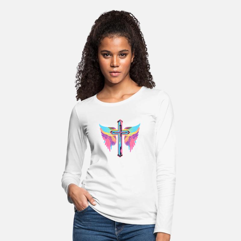 Cool Surrealist Cross with Wings D30