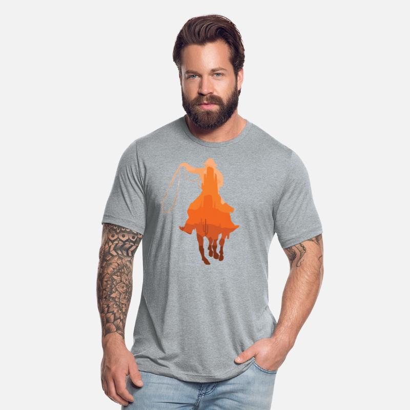 Cowboy Sunset Vintage Western Landscape Horseback