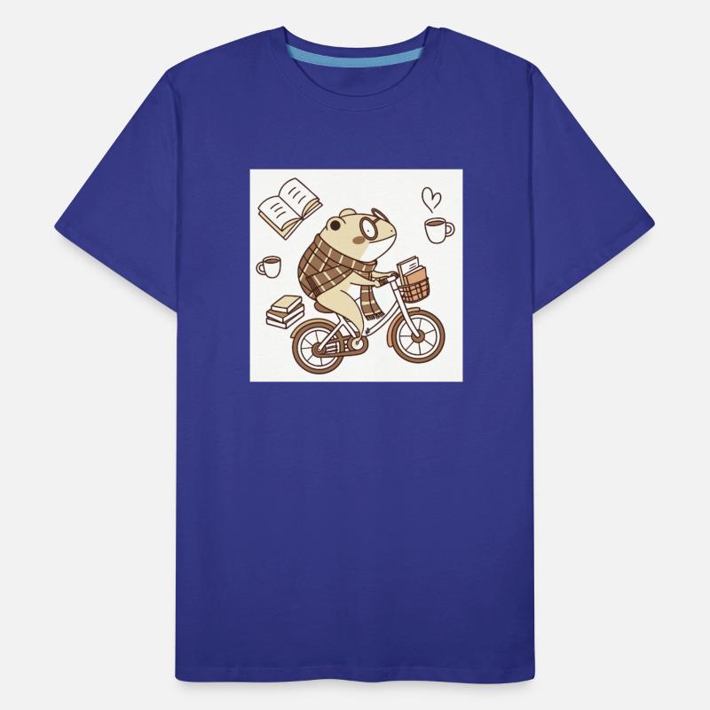 Cozy Bookworm Bicycle Scene