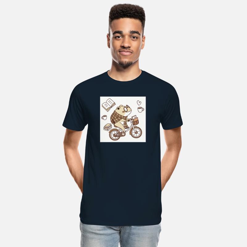 Cozy Bookworm Bicycle Scene