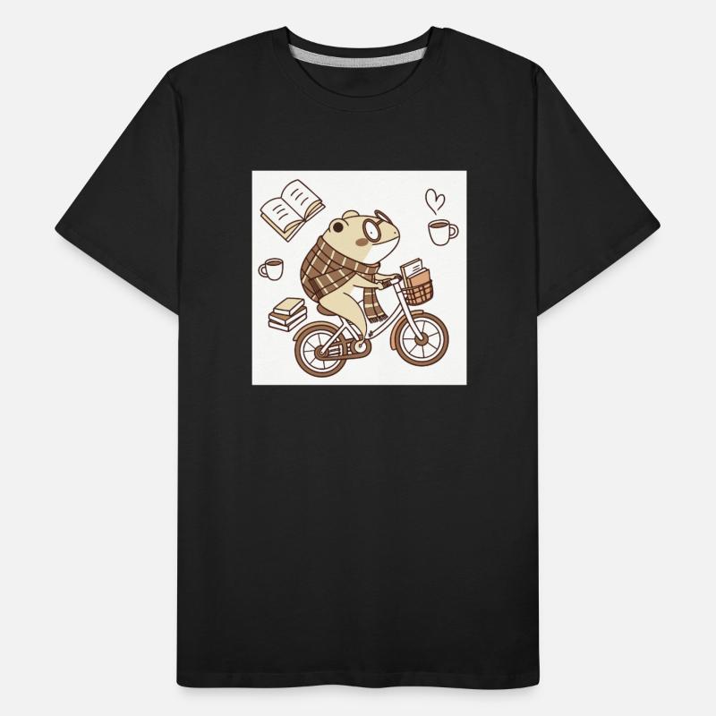 Cozy Bookworm Bicycle Scene