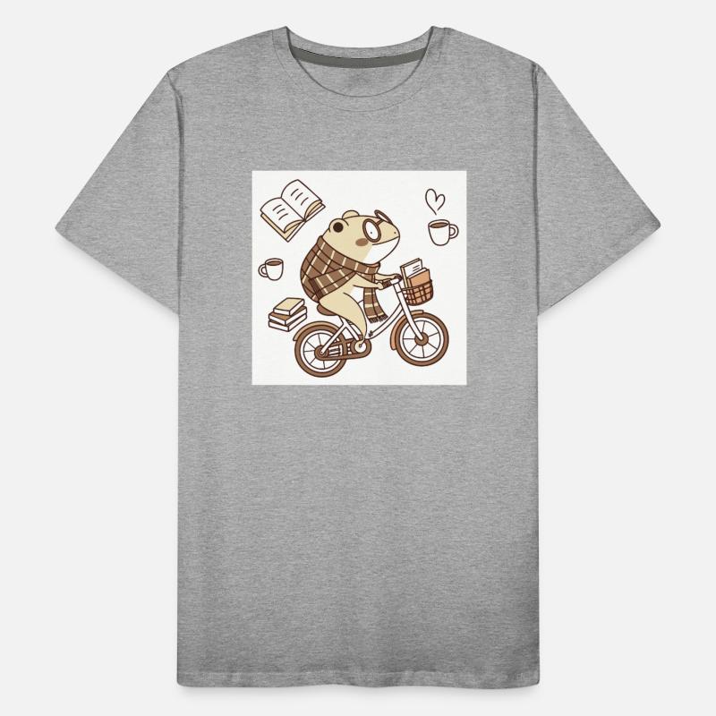 Cozy Bookworm Bicycle Scene