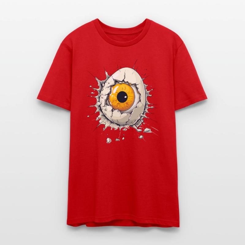 Creepy Orange Eye Hatching from Egg