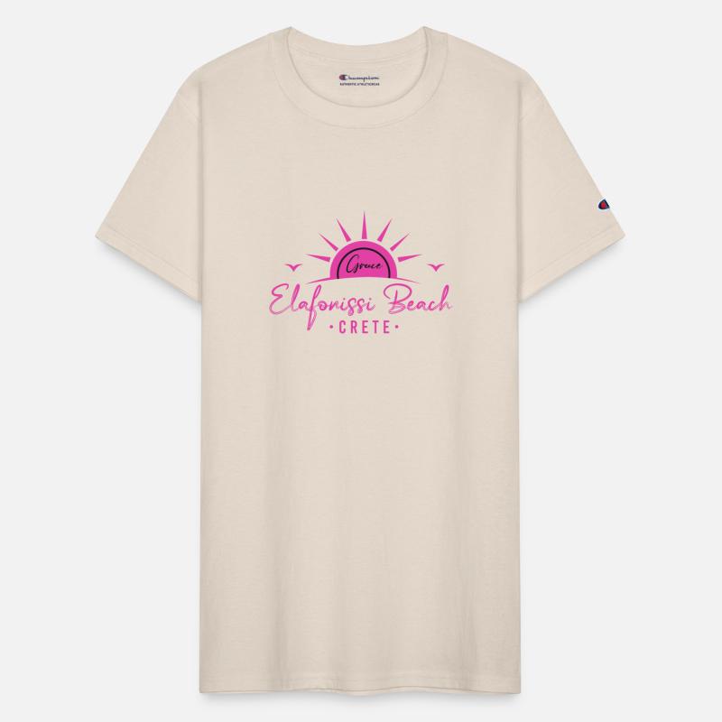 Crete Greece Elafonissi Pink Sand Beach Summer