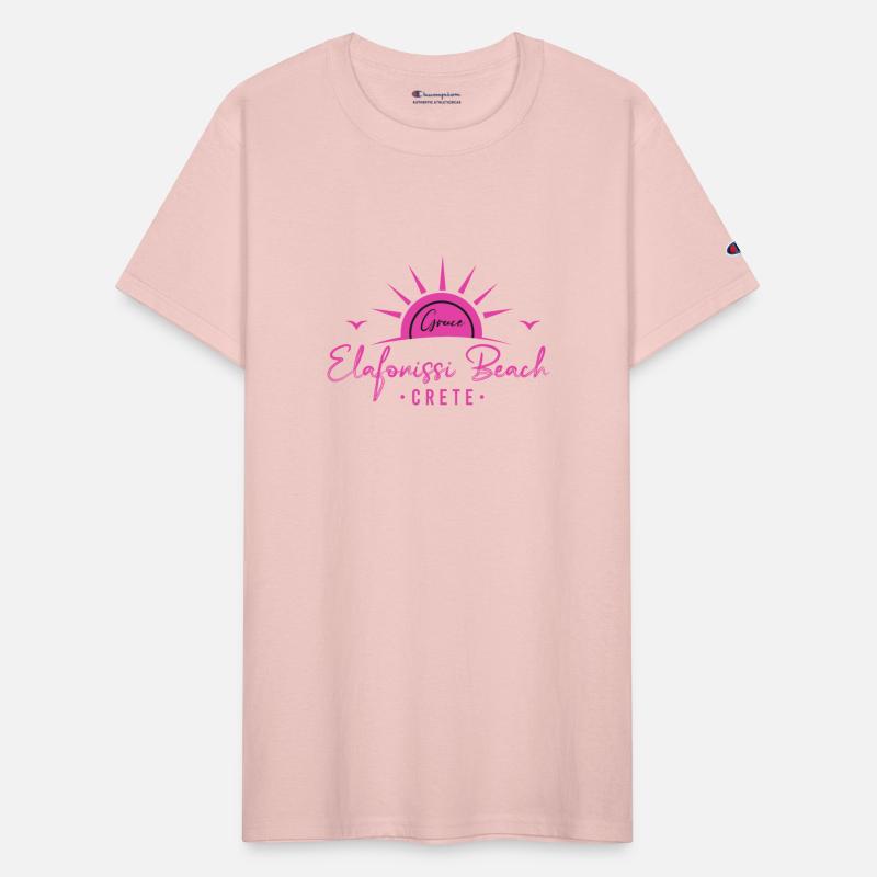 Crete Greece Elafonissi Pink Sand Beach Summer