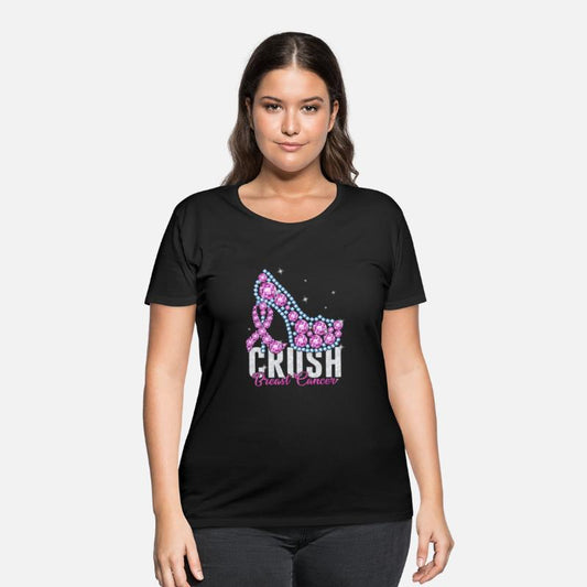 Crush Breast Cancer Bling Ribbon