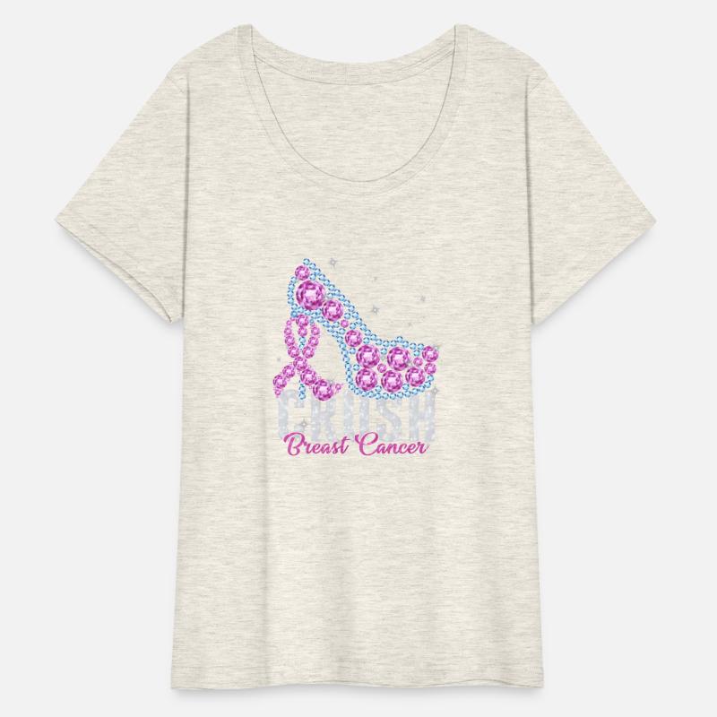 Crush Breast Cancer Bling Ribbon