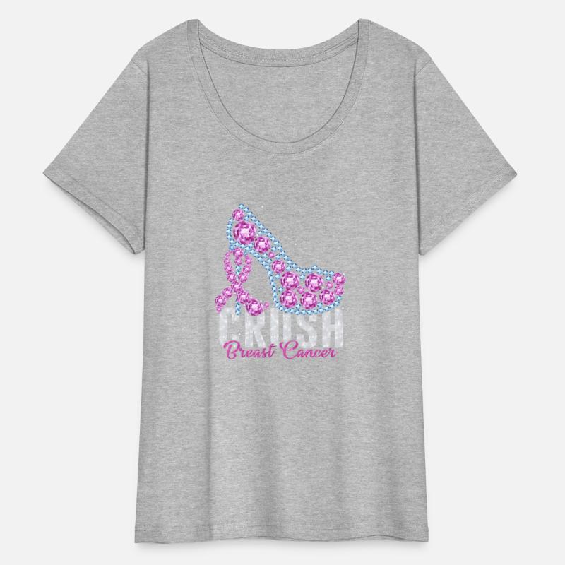 Crush Breast Cancer Bling Ribbon