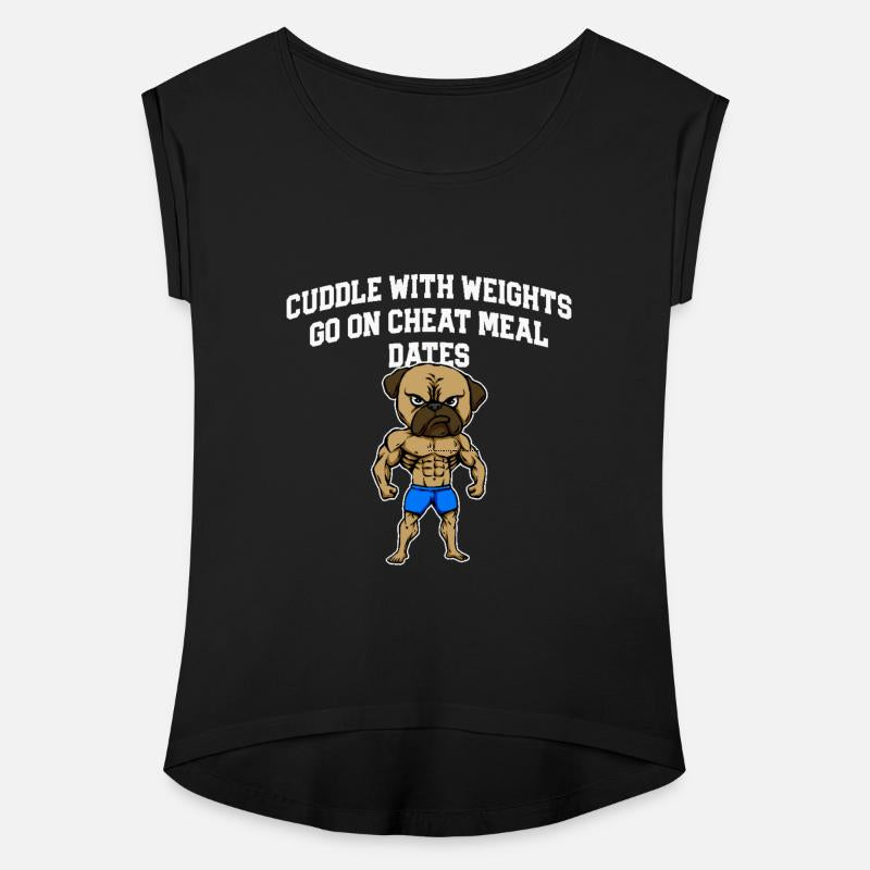 Cuddle Weights Cheat Meal Date Funny Workout Humor