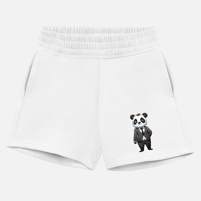 cute cartoon anime panda wearing suit