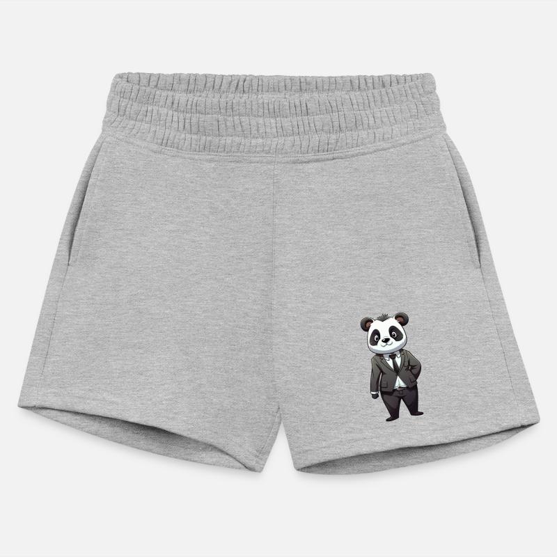 cute cartoon anime panda wearing suit