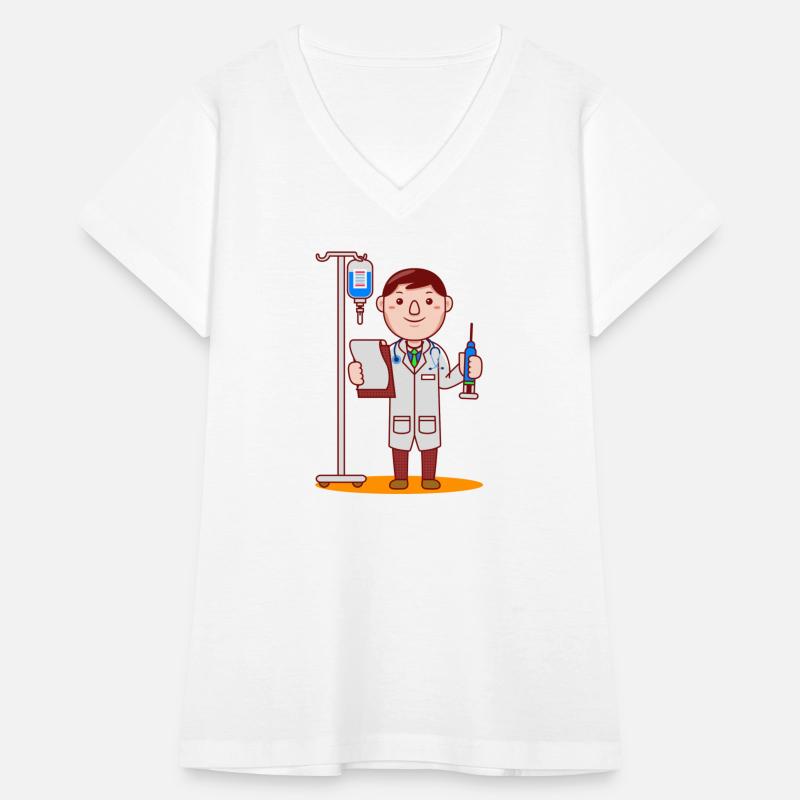 Cute Doctor Cartoon green