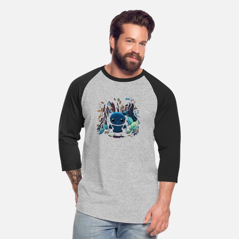 Cute forest monster in blue