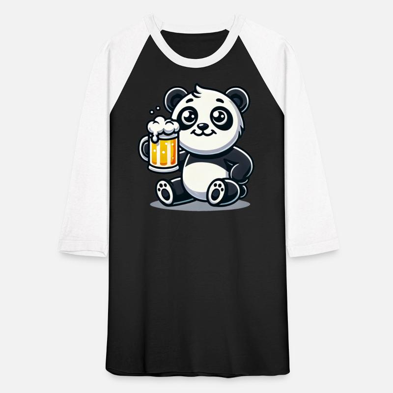 Cute Panda Drinking Beer
