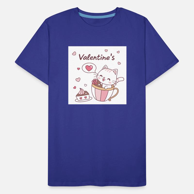 Cute Valentine's Cat in Tea Cup