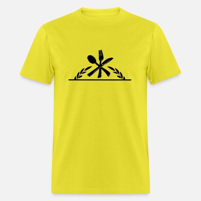 Cutlery menu logo with transparent bar underneath