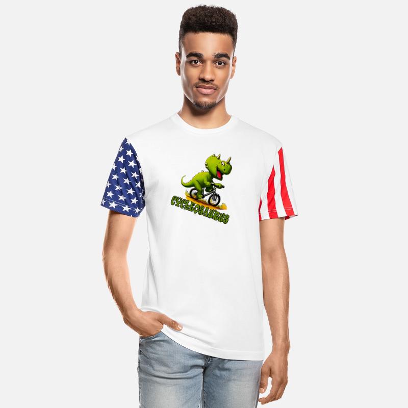 Cycleosaurus funny dinosaur on bike