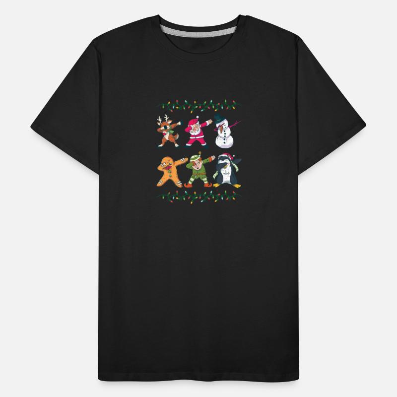 Dabbing Reindeer Santa Snowman