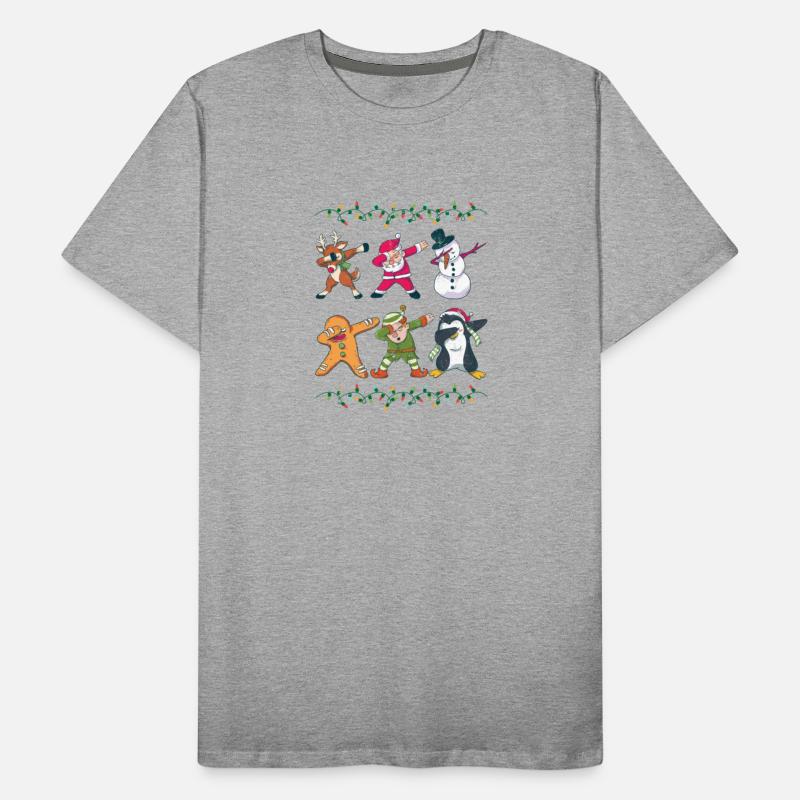 Dabbing Reindeer Santa Snowman