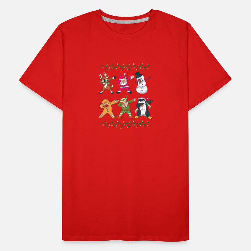 Dabbing Reindeer Santa Snowman