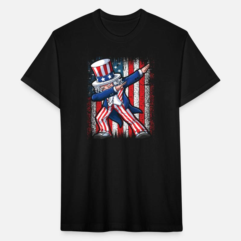 Dabbing Uncle Sam 4th of July American Flag