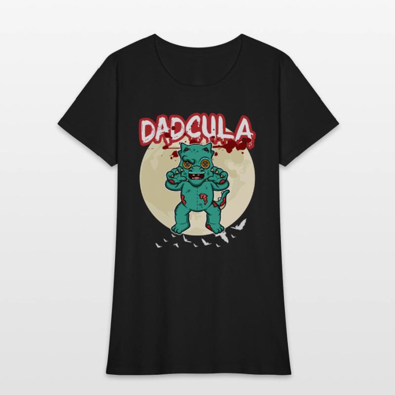 Dadcula Dracula Vampire Dad Funny Halloween Party