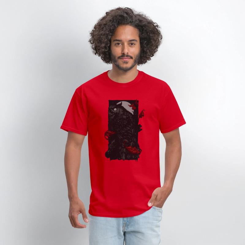 Dark Forest Owl – Gothic Night Creature T-Shirt
