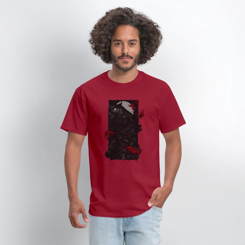 Dark Forest Owl – Gothic Night Creature T-Shirt