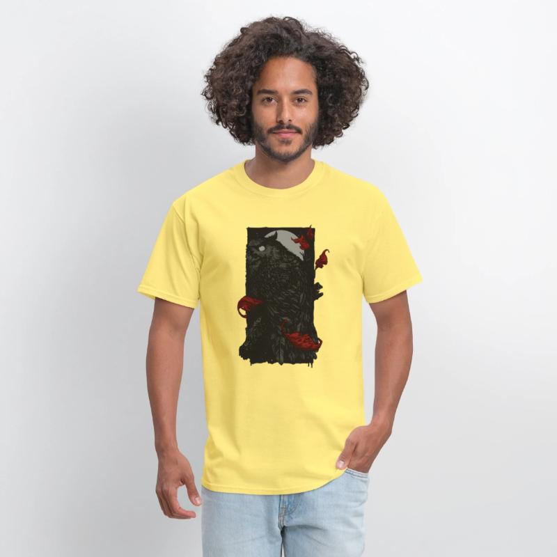 Dark Forest Owl – Gothic Night Creature T-Shirt