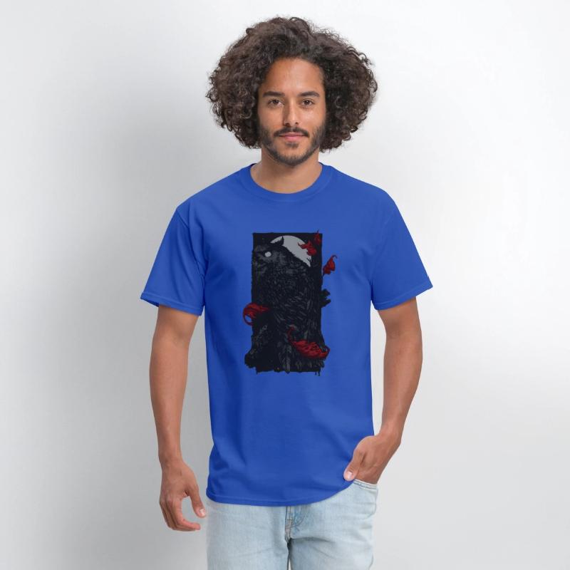 Dark Forest Owl – Gothic Night Creature T-Shirt