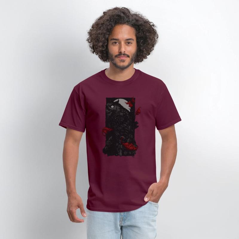 Dark Forest Owl – Gothic Night Creature T-Shirt