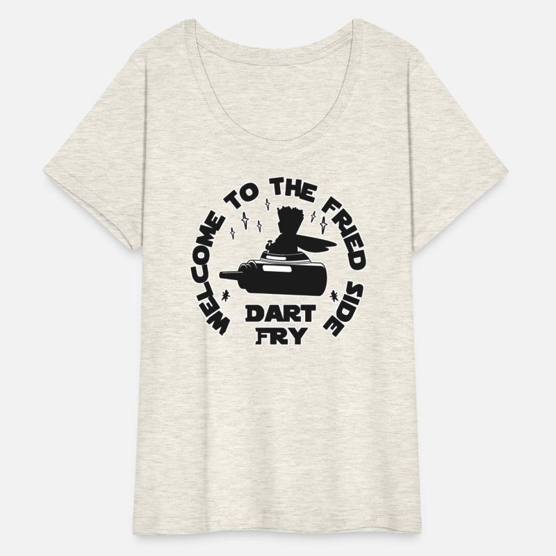 Dart Fry Ketchup Spaceship black and white