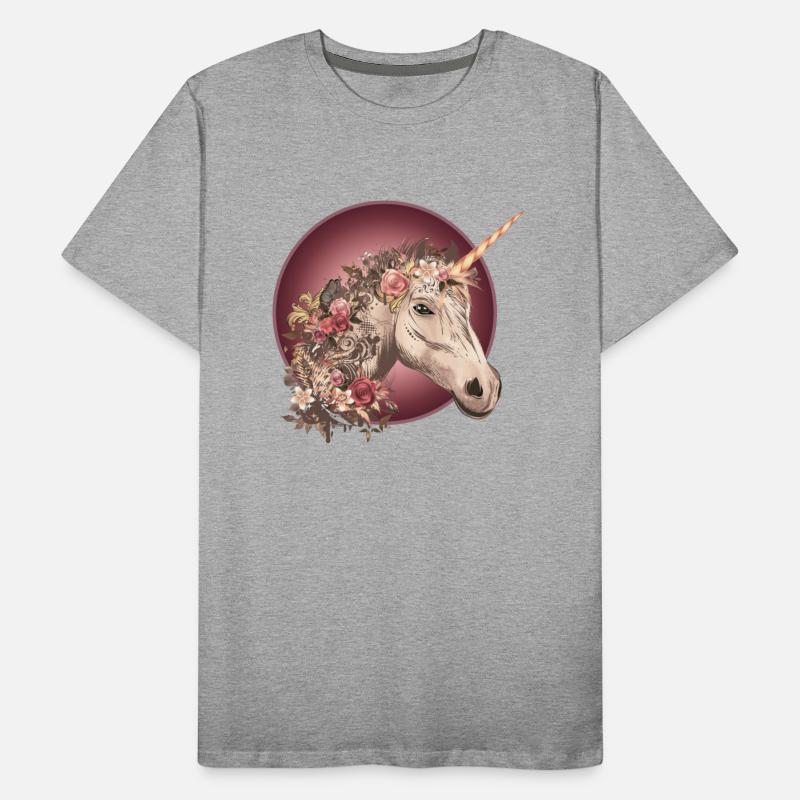 Das fantasievolle Einhorn mit Rosen und Florales